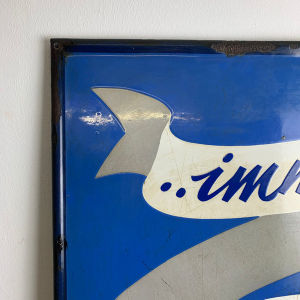 Vintage Emaille Schild immer wieder Pepsi Cola