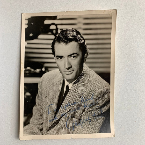 Autogramm Foto Gregory Peck