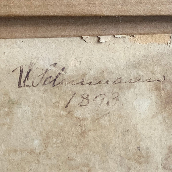 Ölgemälde Rehbock von 1893