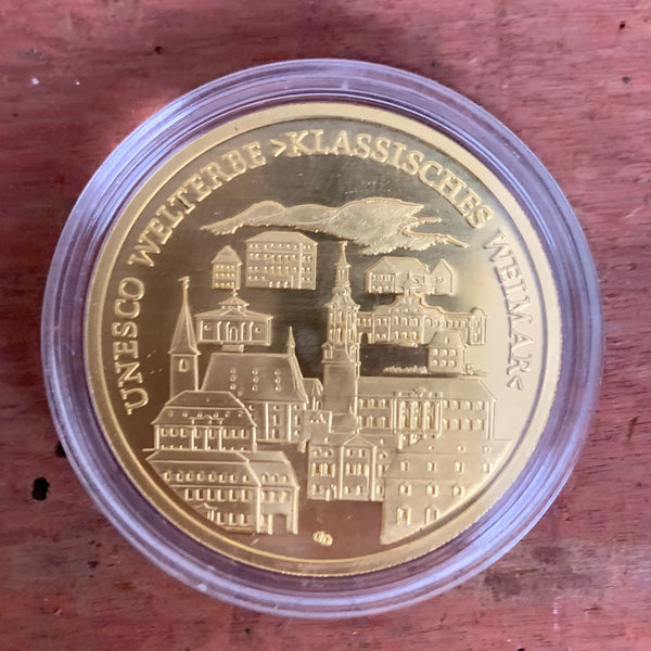 100 Euro Goldmünze UNESCO-Welterbe klassisches Weimar 2006