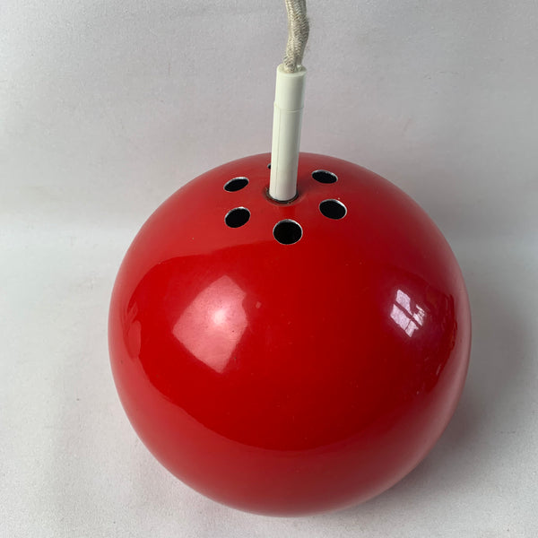 Kugellampe von Cosack rot mit Loch