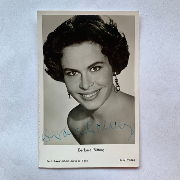Autogramm Barbara Rütting