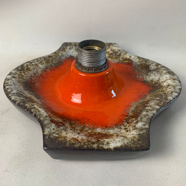 Fat Lava Wand Lampe orange braun
