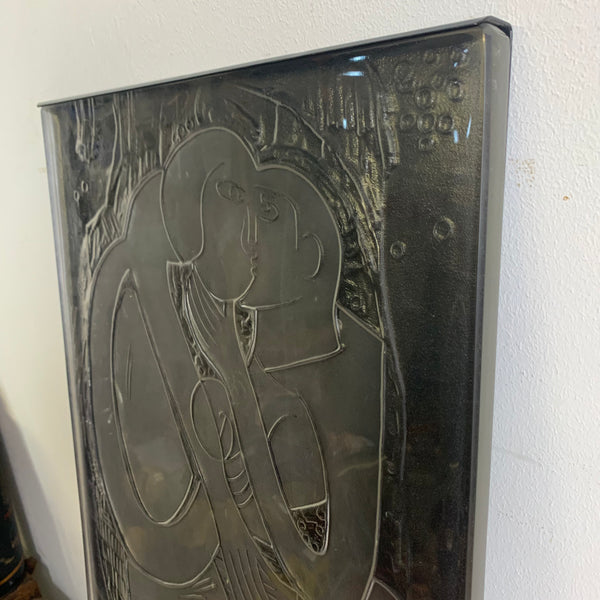 Glas Skulptur von HAP Grieshaber für Studio Linie Rosenthal