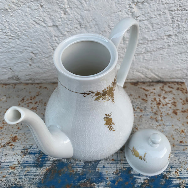 Kaffeekanne Romanze in Dur Gold von Björn Wiinblad für Rosenthal