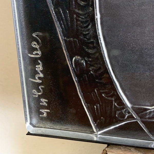 Glas Skulptur von HAP Grieshaber für Studio Linie Rosenthal