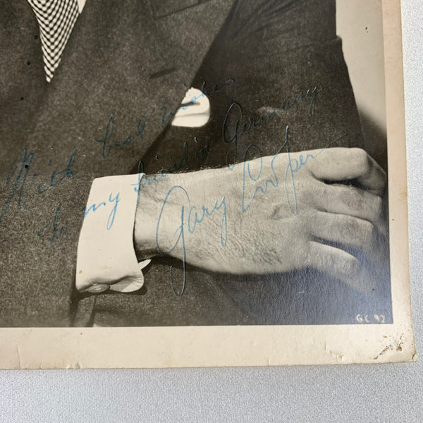 Autogramm Foto Garry Cooper
