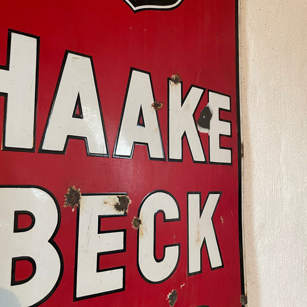 Emailleschild Haake Beck Bier