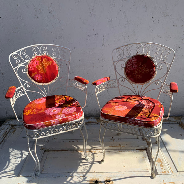 Vintage Gartenstuhl aus Eisen