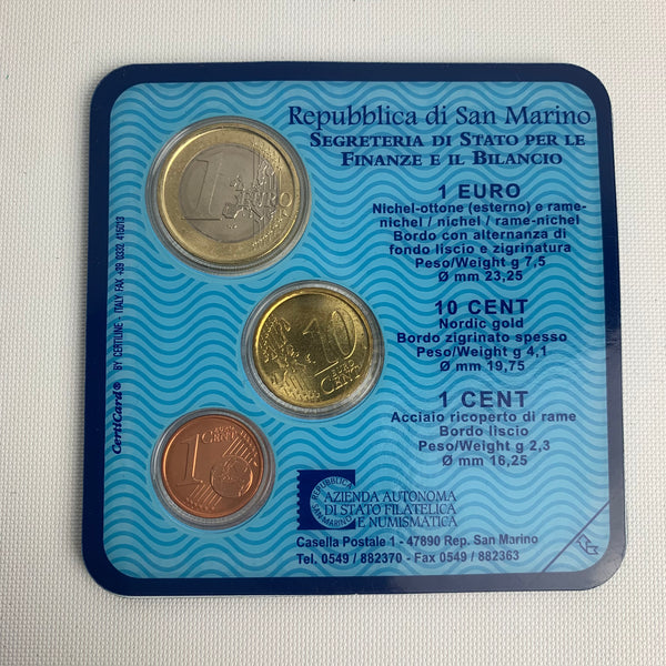 Kursmünzsatz San Marino 2004