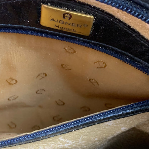 Vintage Damen Handtasche von Aigner in schwarz