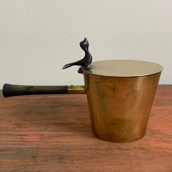 Art Deco Metall Topf von Richard Rohac für Schaefer im Hagenauer Stil