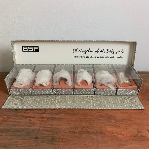 6 versilberte Trinkbecher von BSF