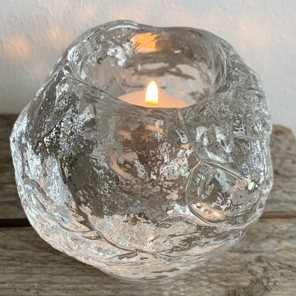 Teelichthalter Snowball von Ann Wärff für Kosta Boda