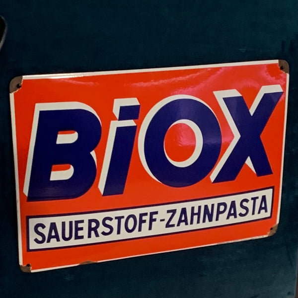Biox Emaille Schild