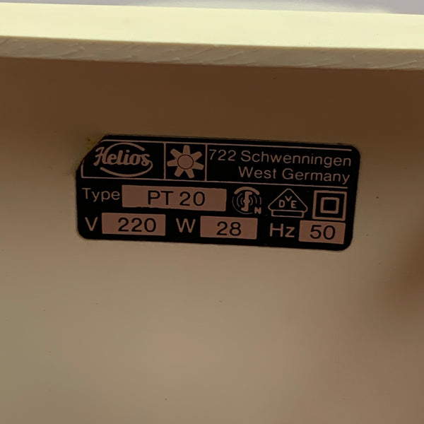 Vintage Ventilator orange weiß von Helios