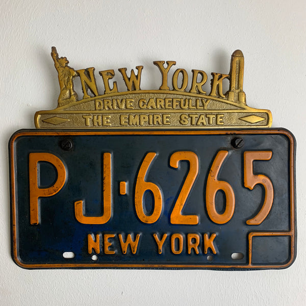 Mid Century Nummernschild New York