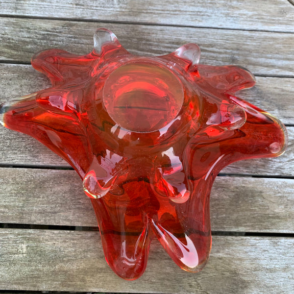 Rote Murano Schale