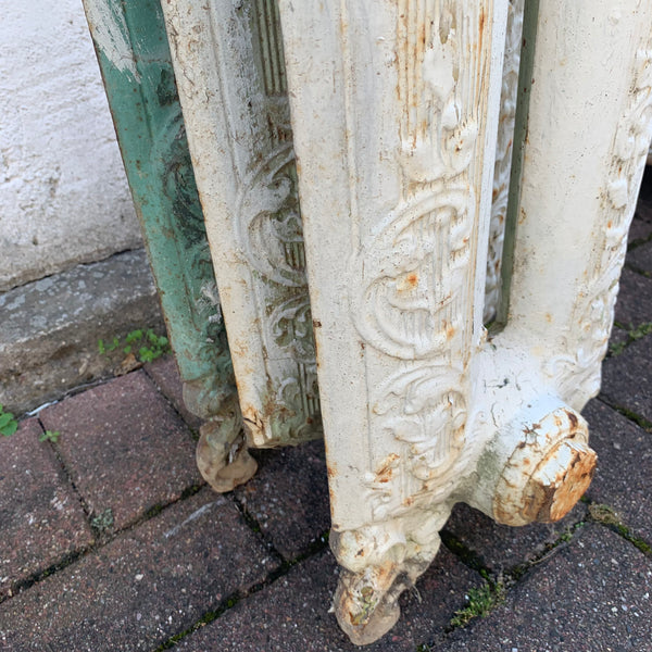 Antiker Jugendstil Heizkörper mit 3 Rippen