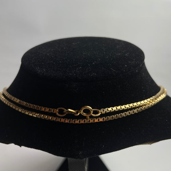 Vintage Venezianerkette 585er Gold 90cm