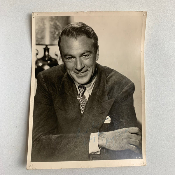Autogramm Foto Garry Cooper